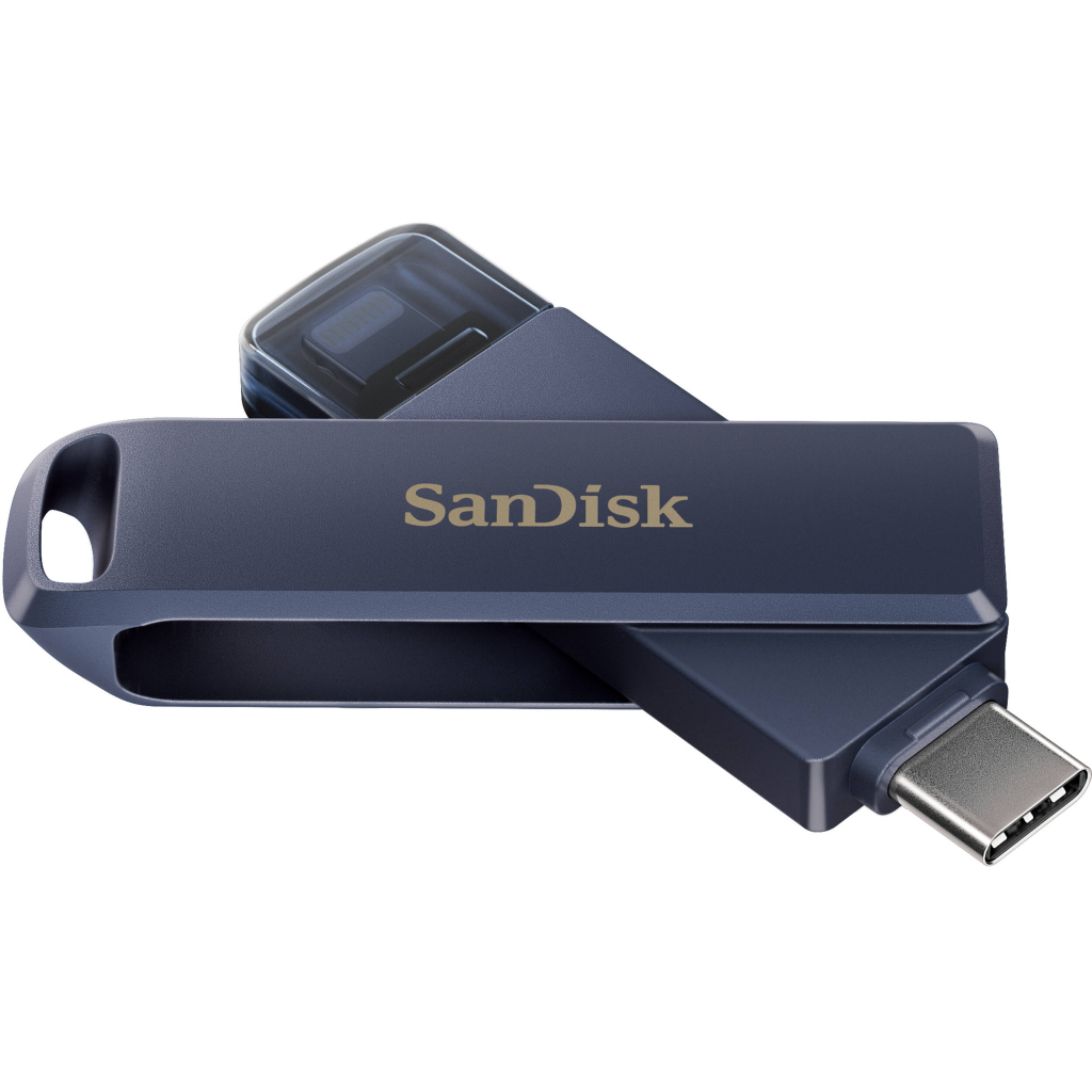 USB флеш накопичувач SanDisk 128GB Phone Drive for iPhone Metallic Sky Lightning/Type-C U (SDIXD0N-128G-GN6NE) - фото 4 USB флеш накопичувач SanDisk 128GB Phone Drive for iPhone Metallic Sky Lightning/Type-C U (SDIXD0N-128G-GN6NE) - фото 4