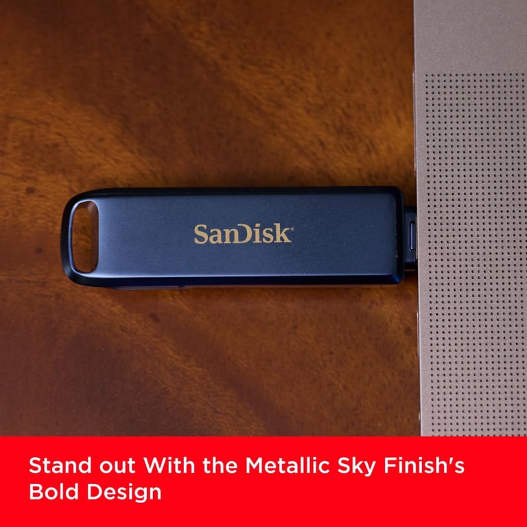 USB флеш накопичувач SanDisk 128GB Phone Drive for iPhone Metallic Sky Lightning/Type-C U (SDIXD0N-128G-GN6NE) - фото 9