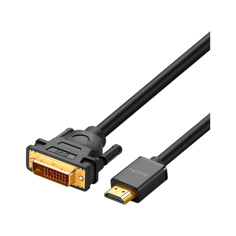 Кабель мультимедійний HDMI M to DVI M 1.5m HD106 black Ugreen (11150) - фото 1