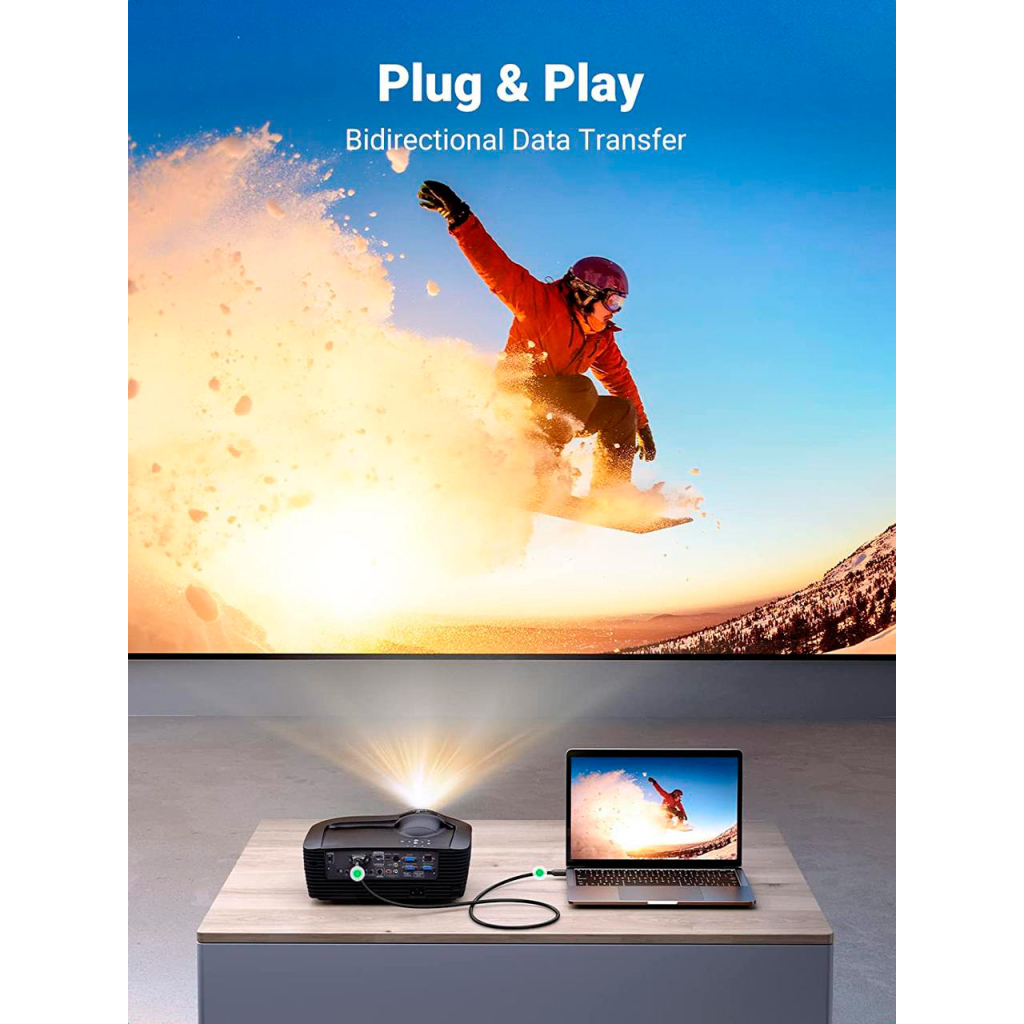 Кабель мультимедійний HDMI M to DVI M 1.5m HD106 black Ugreen (11150) - фото 6 Кабель мультимедійний HDMI M to DVI M 1.5m HD106 black Ugreen (11150) - фото 6