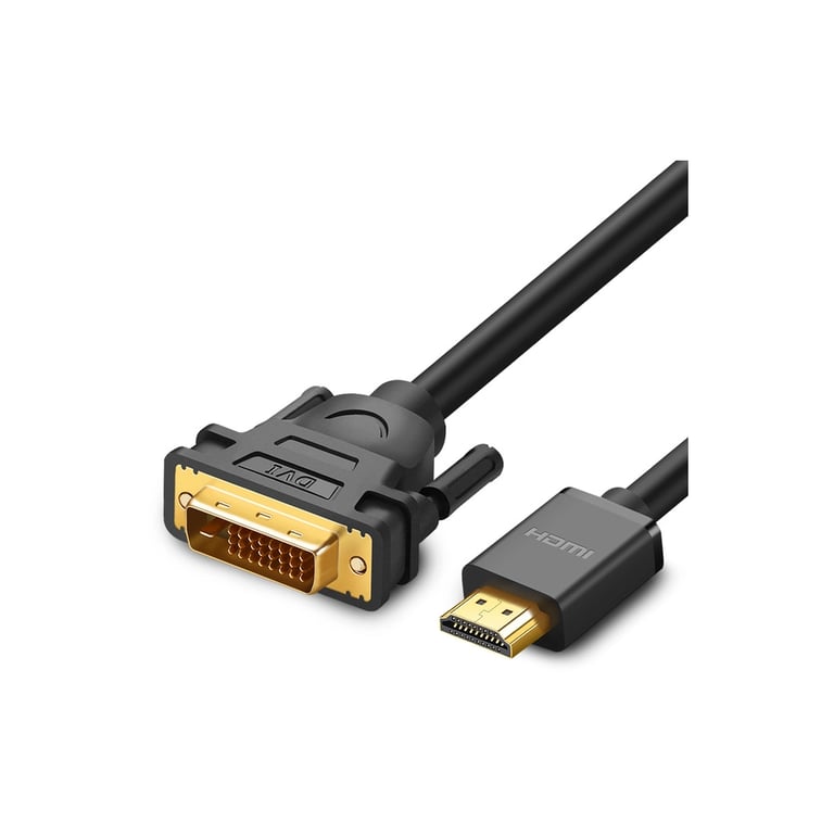 Кабель мультимедійний HDMI M to DVI M 2.0m HD106 black Ugreen (10135) - фото 2