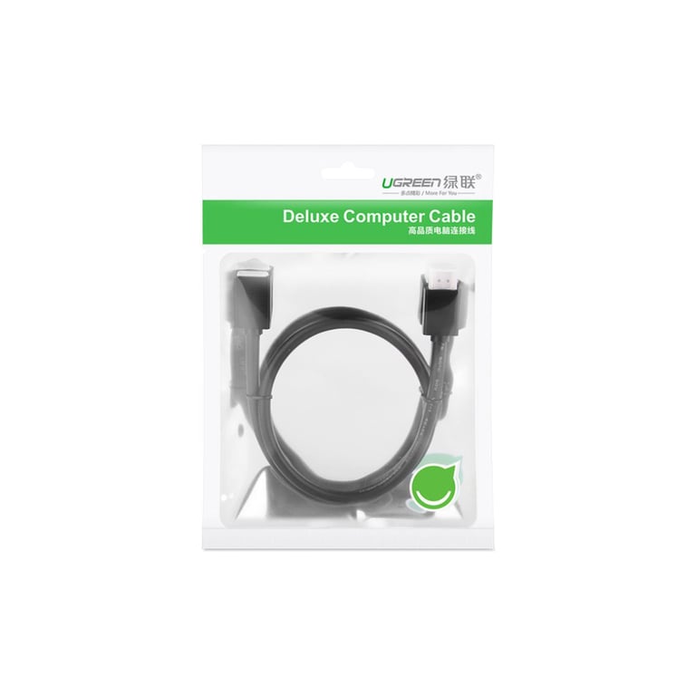 Кабель мультимедійний HDMI M to HDMI F 1.0m HD107 black Ugreen (10141) - фото 4