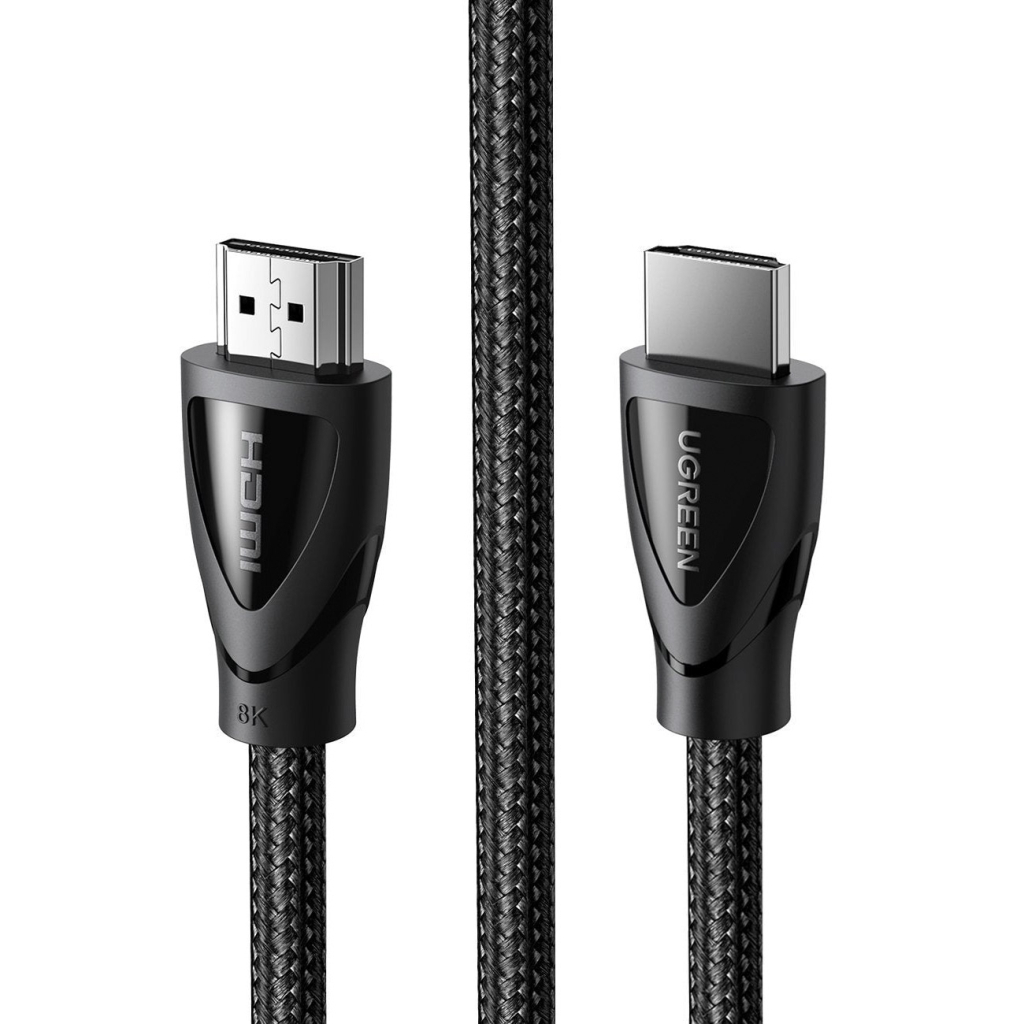 Кабель мультимедійний HDMI M to HDMI M 1.5m braided HD140 black Ugreen (80402)