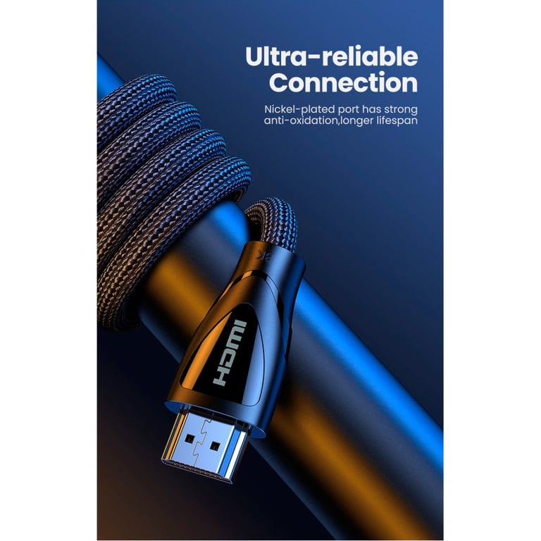 Кабель мультимедійний HDMI M to HDMI M 1.5m braided HD140 black Ugreen (80402) - фото 11