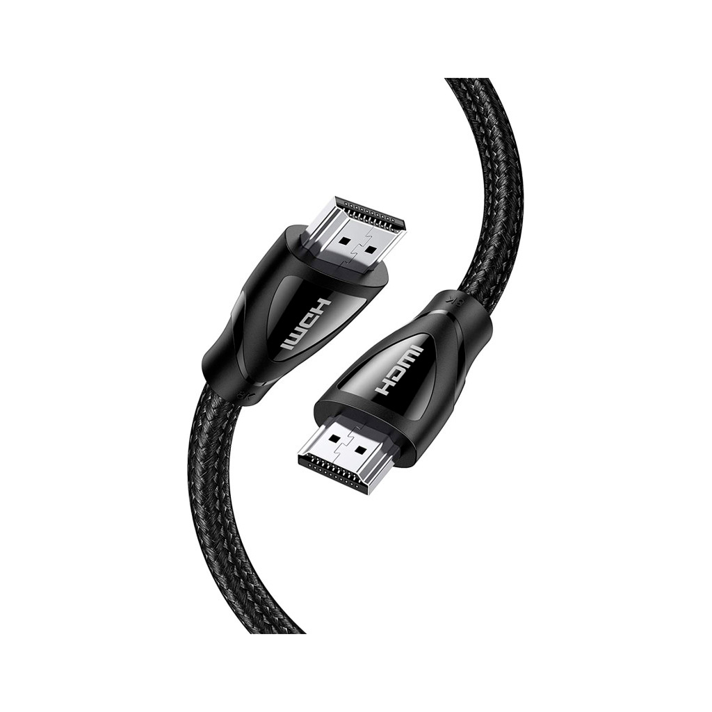 Кабель мультимедійний HDMI M to HDMI M 1.5m braided HD140 black Ugreen (80402) - фото 2 Кабель мультимедійний HDMI M to HDMI M 1.5m braided HD140 black Ugreen (80402) - фото 2
