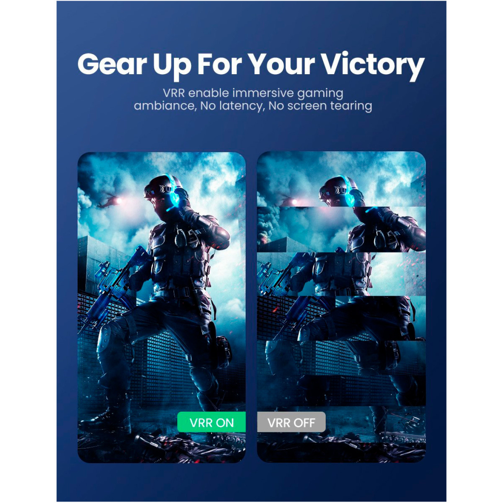 Кабель мультимедійний HDMI M to HDMI M 1.5m braided HD140 black Ugreen (80402) - фото 6 Кабель мультимедійний HDMI M to HDMI M 1.5m braided HD140 black Ugreen (80402) - фото 6