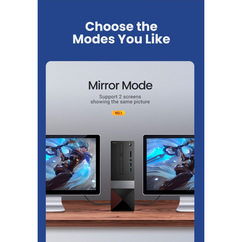 Кабель мультимедійний HDMI M to HDMI M 1.5m braided HD140 black Ugreen (80402) - фото 9 Кабель мультимедійний HDMI M to HDMI M 1.5m braided HD140 black Ugreen (80402) - фото 9