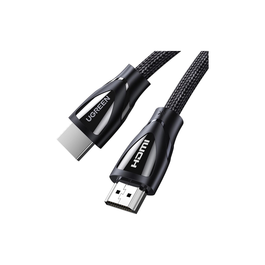 Кабель мультимедійний HDMI M to HDMI M 2.0m braided HD140 black Ugreen (80403) - фото 1
