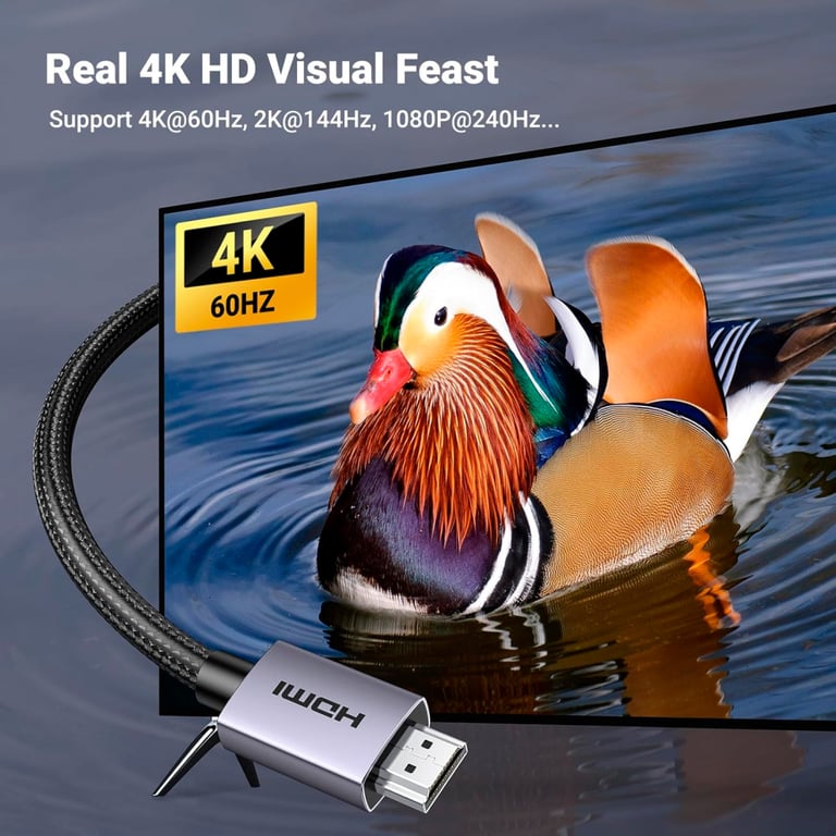 Кабель мультимедійний HDMI M to HDMI M 3.0m V2.0 4K60Hz HD153 black Ugreen (25300) - фото 2