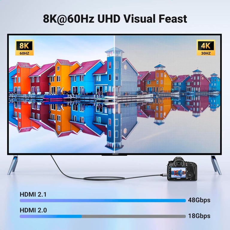 Кабель мультимедійний HDMI M to HDMI mini M 2.0m 8K HD163 black UGREEN (15515) - фото 2