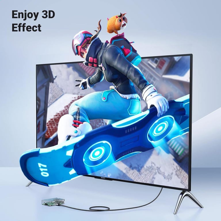 Кабель мультимедійний HDMI M to HDMI mini M 2.0m 8K HD163 black UGREEN (15515) - фото 3