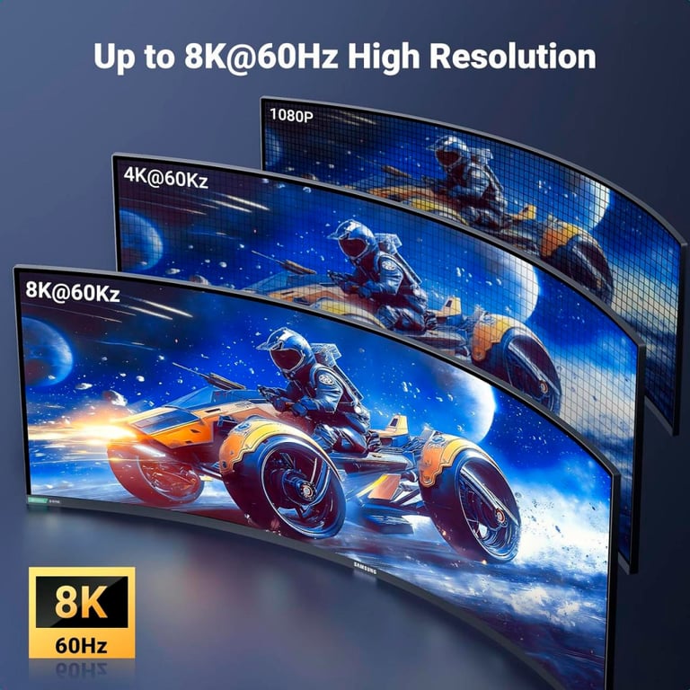 Кабель мультимедійний HDMI M to HDMI micro M 2.0m V2.1 8K60Hz HD164 black Ugreen (15517) - фото 3