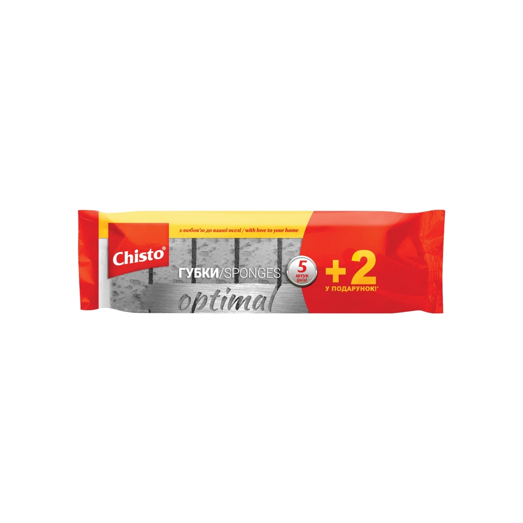 Губки кухонні Chisto Optimal 5+2 шт. (4820204702625) Губки кухонні Chisto Optimal 5+2 шт. (4820204702625)