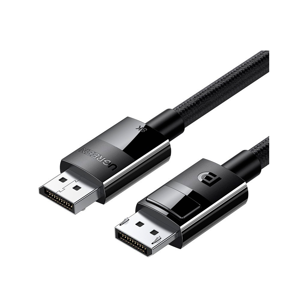 Кабель мультимедійний DisplayPort M to DisplayPort M 1.0m V1.4 braided DP114 black UGREEN (80390) Кабель мультимедійний DisplayPort M to DisplayPort M 1.0m V1.4 braided DP114 black UGREEN (80390)