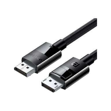 Кабель мультимедійний DisplayPort M to DisplayPort M 1.0m V1.4 braided DP114 black UGREEN (80390)