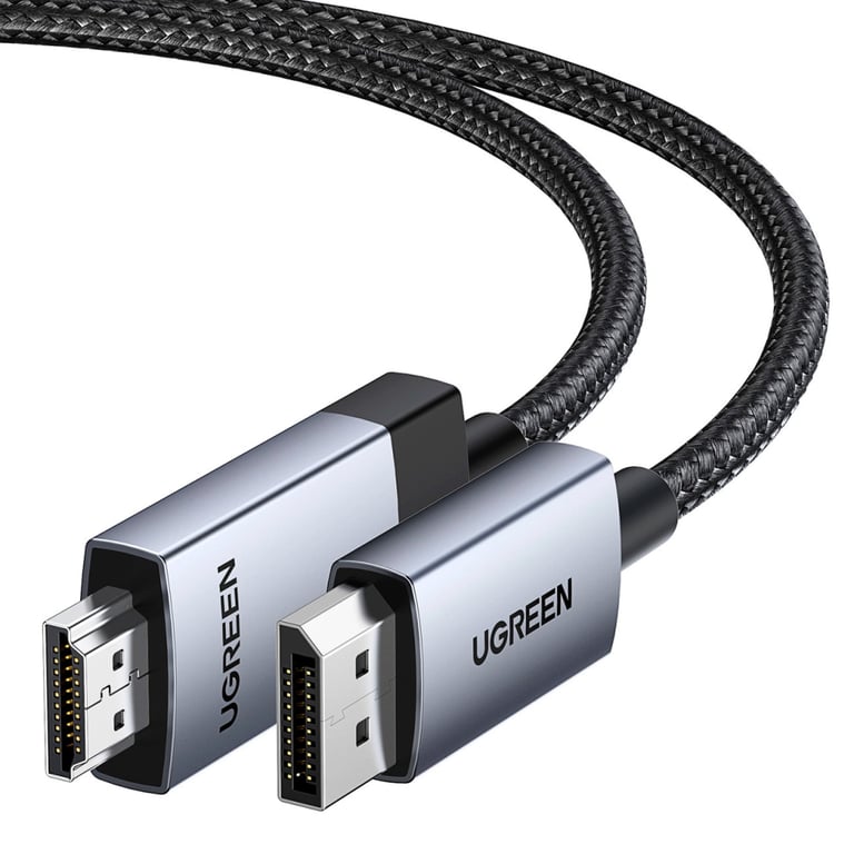 Кабель мультимедійний DisplayPort M to HDMI M 1.0m V2.0 4K60Hz DP119 black Ugreen (15773) - фото 2