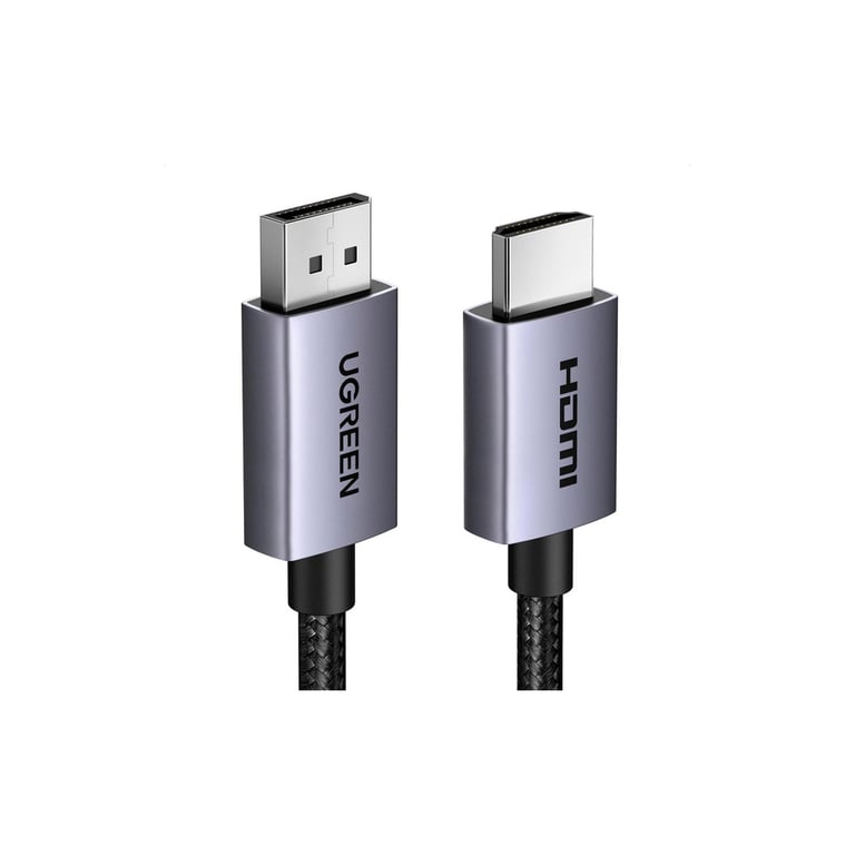 Кабель мультимедійний DisplayPort M to HDMI M 2.0m V2.0 4K30Hz DP125 black Ugreen (35842) - фото 2