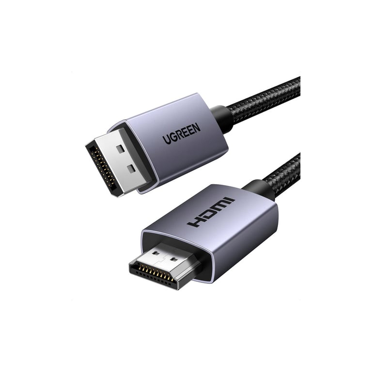 Кабель мультимедійний DisplayPort M to HDMI M 2.0m V2.0 4K30Hz DP125 black Ugreen (35842) - фото 3