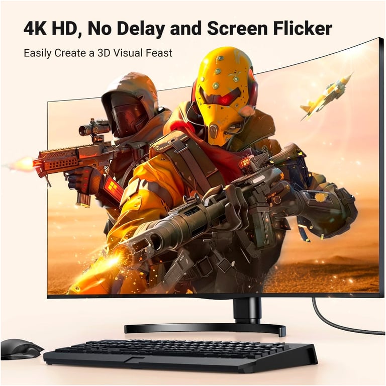 Кабель мультимедійний DisplayPort M to HDMI M 2.0m V2.0 4K30Hz DP125 black Ugreen (35842) - фото 5