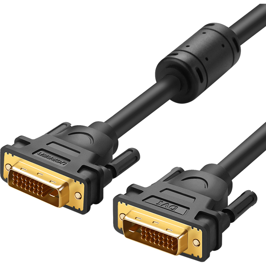 Кабель мультимедійний DVI M to DVI M 2.0m 24+1pin DV101 black Ugreen (11604) - фото 1