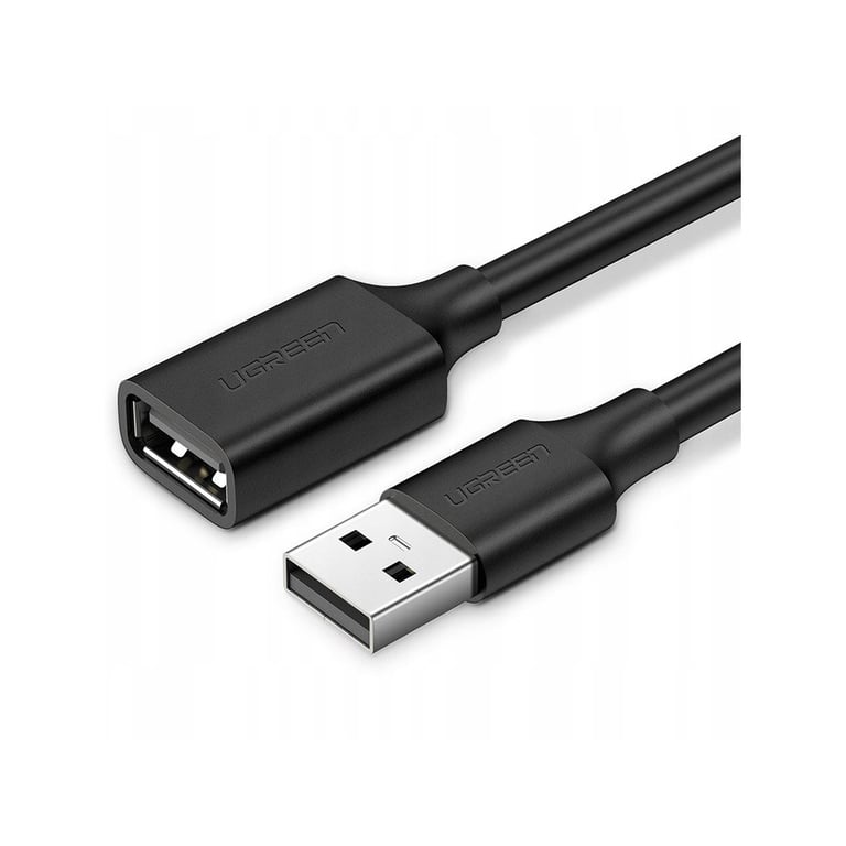 Дата кабель USB 2.0 AM/AF 0.5m US103 black Ugreen (10313) - фото 1