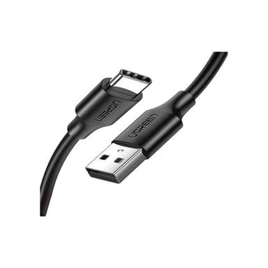Дата кабель USB 2.0 AM to USB-C 0.25m 3A US287 black Ugreen (60114) - фото 1
