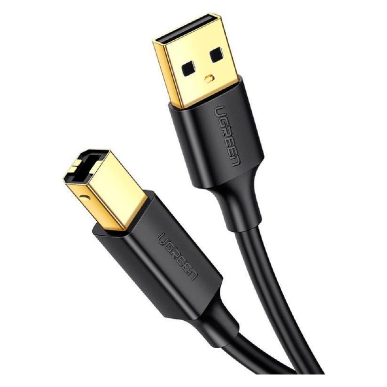 Кабель для принтера USB 2.0 AM/BM 5.0m US135 black UGREEN (10352) - фото 1