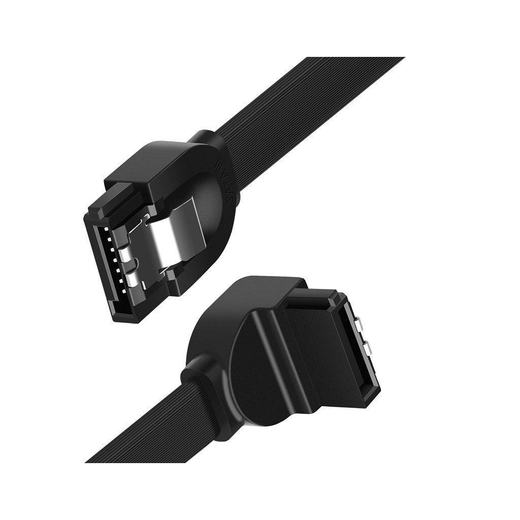 Кабель для передачі даних SATA 3 Data Cable 0.5m 90° corner US217 Black UGREEN (30797) Кабель для передачі даних SATA 3 Data Cable 0.5m 90° corner US217 Black UGREEN (30797)