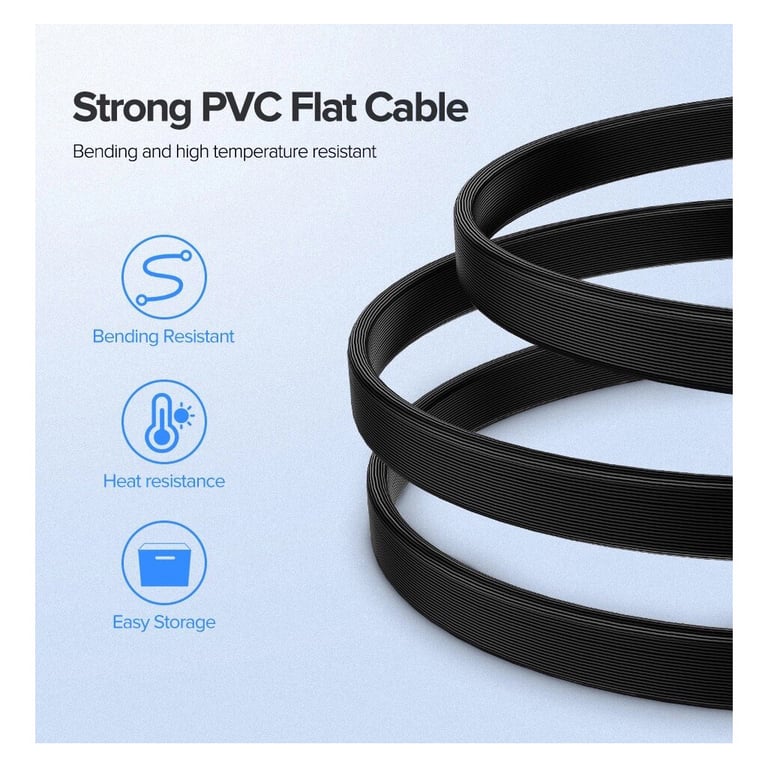 Кабель для передачі даних SATA 3 Data Cable 0.5m US217 Black UGREEN (30796) - фото 6