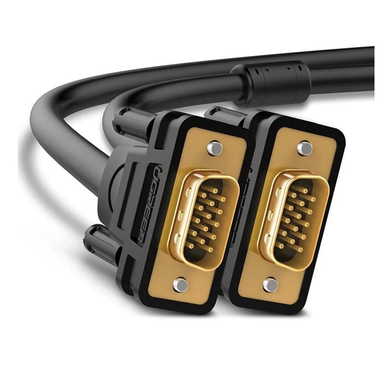 Кабель мультимедійний VGA M to VGA M 2.0m VG101 black Ugreen (11646) - фото 2