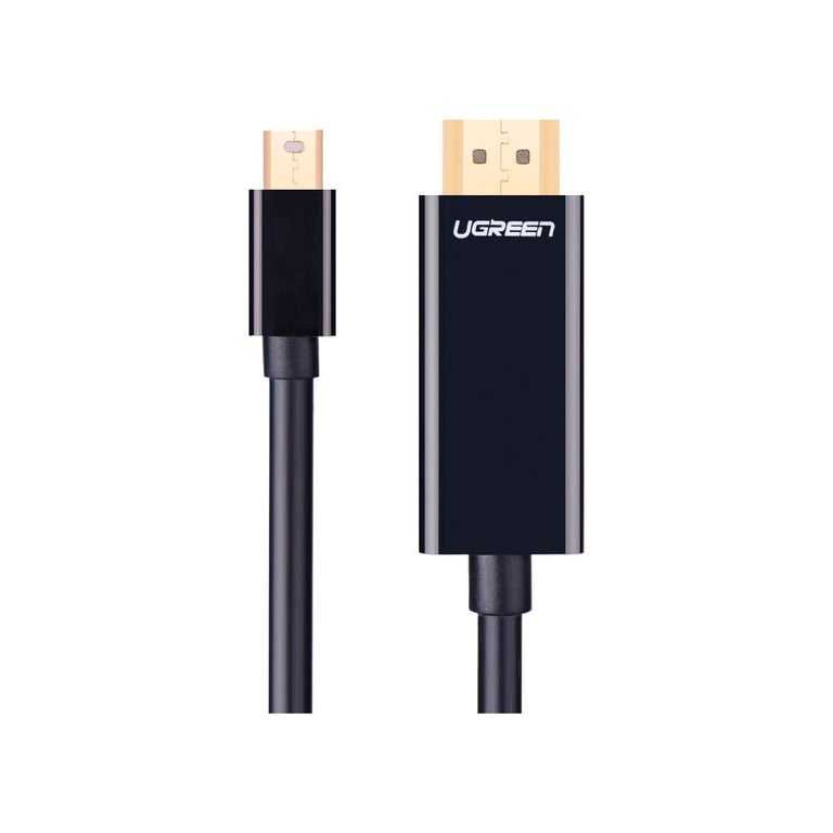 Кабель мультимедійний miniDisplayPort M to HDMI M 1.5m MD101 4K black UGREEN (20848) - фото 2