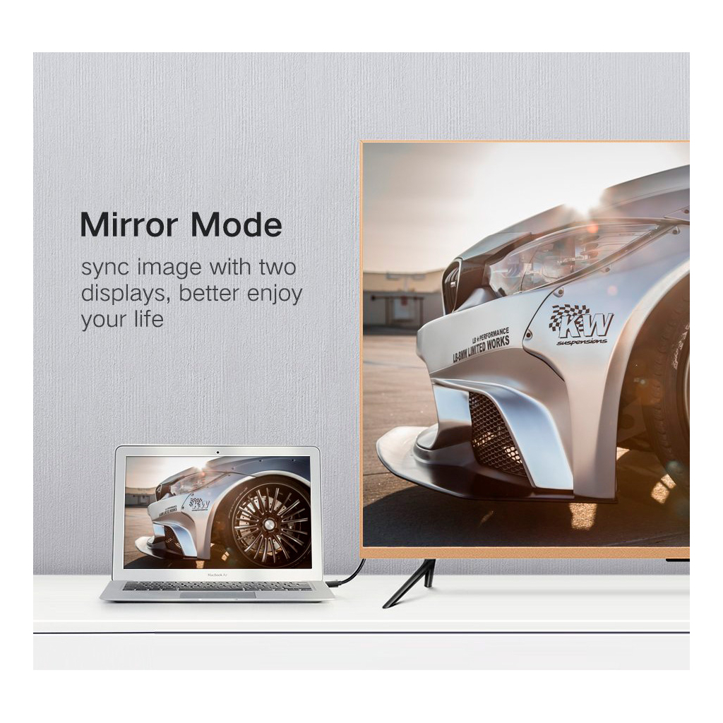 Кабель мультимедійний miniDisplayPort M to HDMI M 1.5m MD101 4K black UGREEN (20848) - фото 9 Кабель мультимедійний miniDisplayPort M to HDMI M 1.5m MD101 4K black UGREEN (20848) - фото 9