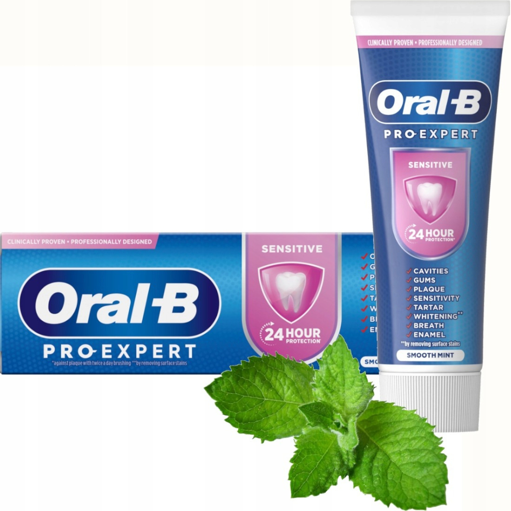 Зубна паста Oral-B Pro-Expert Делікатне очищення 75 мл (8700216106818) - фото 2 Зубна паста Oral-B Pro-Expert Делікатне очищення 75 мл (8700216106818) - фото 2