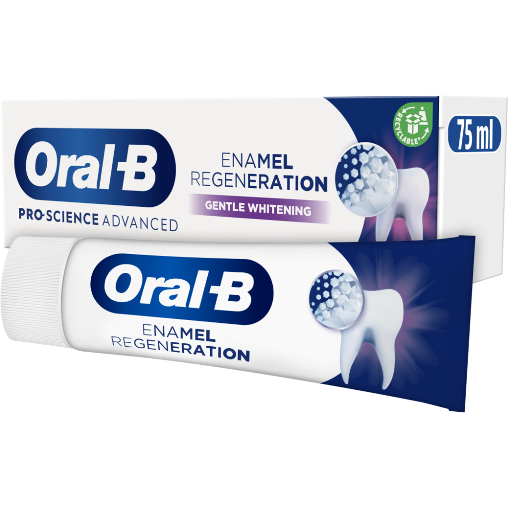 Зубна паста Oral-B Pro-Science Відновлення емалі Делікатне відбілювання 75 мл (8001090247582) - фото 4 Зубна паста Oral-B Pro-Science Відновлення емалі Делікатне відбілювання 75 мл (8001090247582) - фото 4