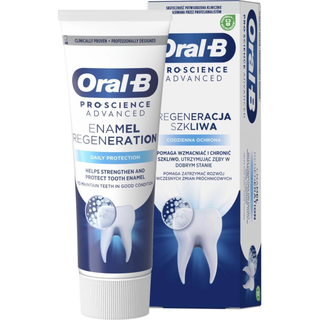 Зубна паста Oral-B Pro-Science Відновлення емалі Щоденний захист 75 мл (8001090247544) Зубна паста Oral-B Pro-Science Відновлення емалі Щоденний захист 75 мл (8001090247544)