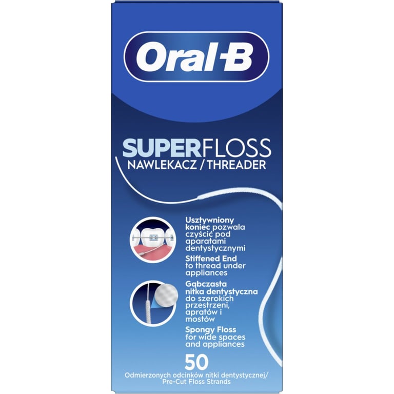 Зубна нитка Oral-B SuperFloss 50 шт. (8700216538961) - фото 2