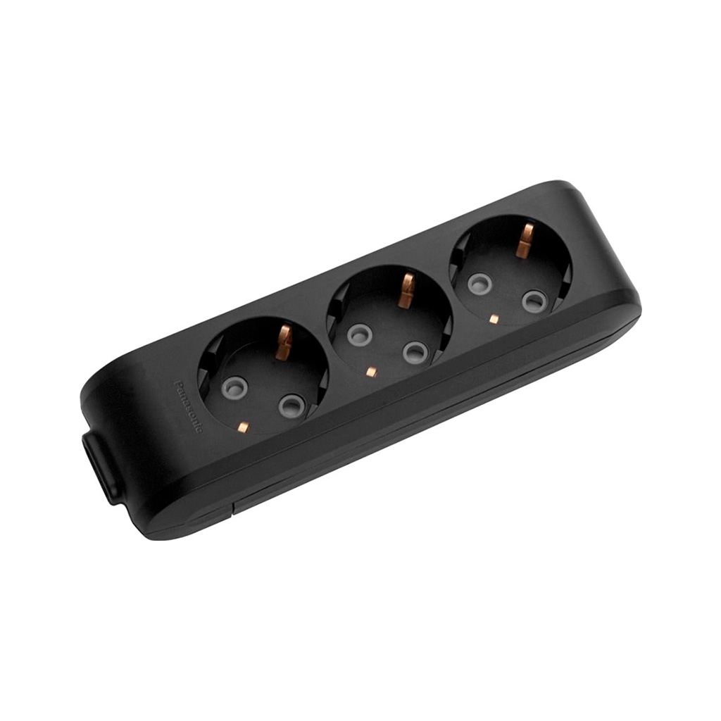 Колодка для подовжувача Panasonic X-tendia 3 гнізда із заземленням (WLTB04302BL-UA) - фото 1 Колодка для подовжувача Panasonic X-tendia 3 гнізда із заземленням (WLTB04302BL-UA) - фото 1