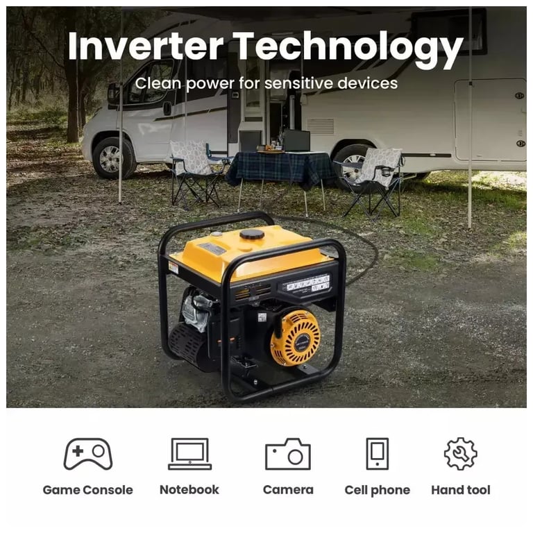 Генератор maXpeedingRODS MXR4500i (3,5 kW), 220V, 50Hz, 7.5л, ручний запуск (mxr4500i) - фото 5