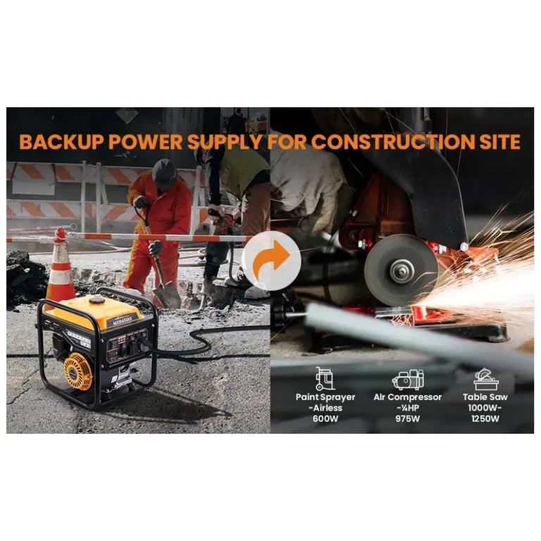 Генератор maXpeedingRODS MXR4500i (3,5 kW), 220V, 50Hz, 7.5л, ручний запуск (mxr4500i) - фото 7