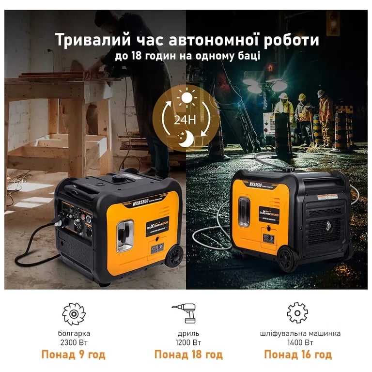 Генератор maXpeedingRODS MXR5500 (5.5kW), 220V, 50Hz, 13.5л, дистанційний запуск (mxr5500) - фото 7