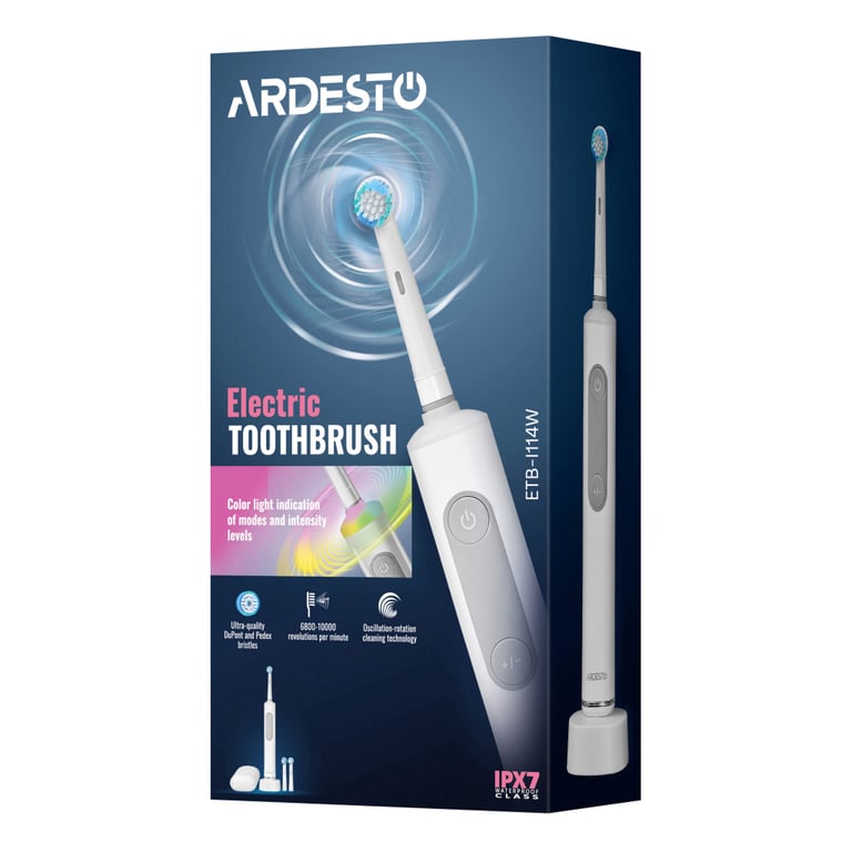 Електрична зубна щітка Ardesto ETB-I114W - фото 4