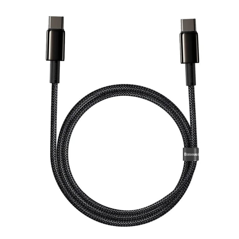 Дата кабель USB-C to USB-C 1.0m 100W black Baseus (CATWJ-01) - фото 2