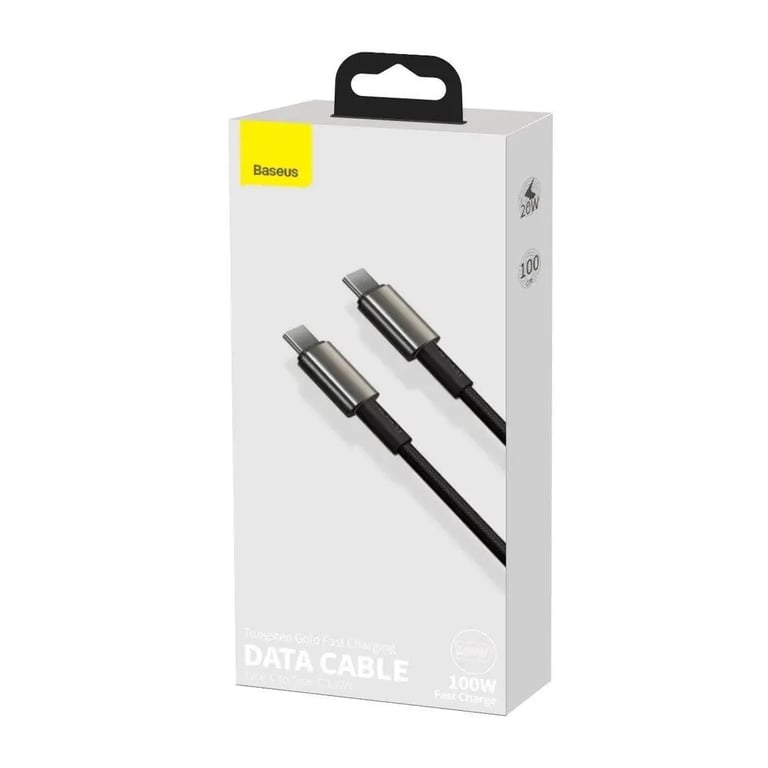Дата кабель USB-C to USB-C 1.0m 100W black Baseus (CATWJ-01) - фото 6