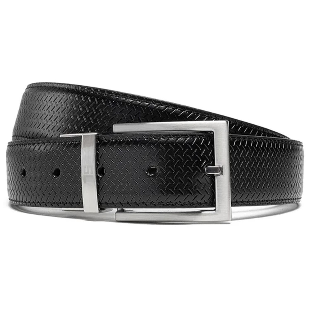 Ремінь Semi Line Чоловічий Шкіряний Black/Brown (DAS303128) - фото 1