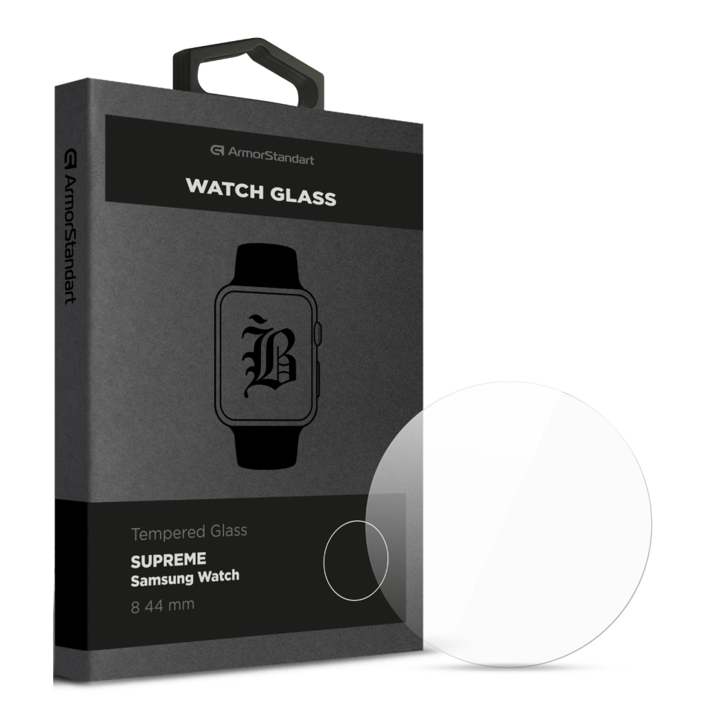Скло захисне Armorstandart Supreme Black Icon Samsung Watch 8 44 mm (ARM88139) - фото 1