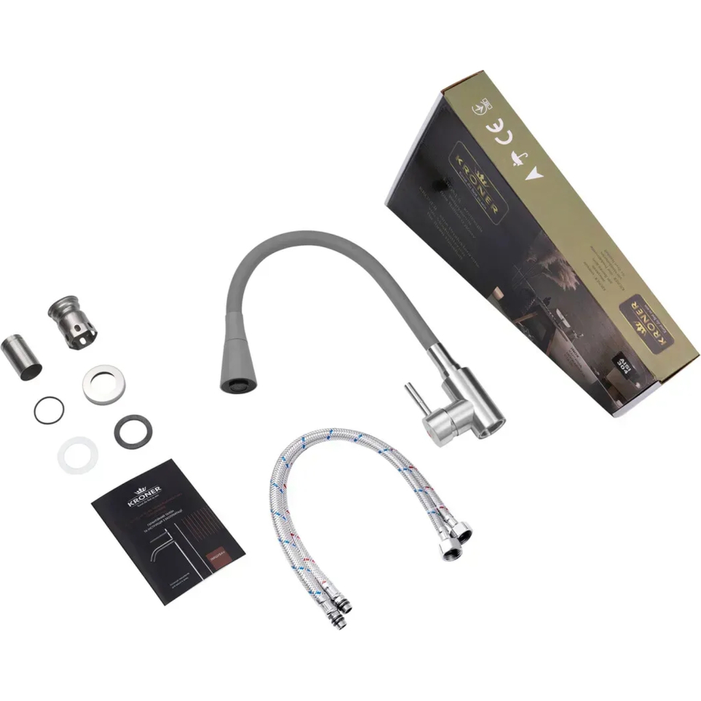 Змішувач Kroner Klassisch-ESG031GRA (CV035372) - фото 7 Змішувач Kroner Klassisch-ESG031GRA (CV035372) - фото 7