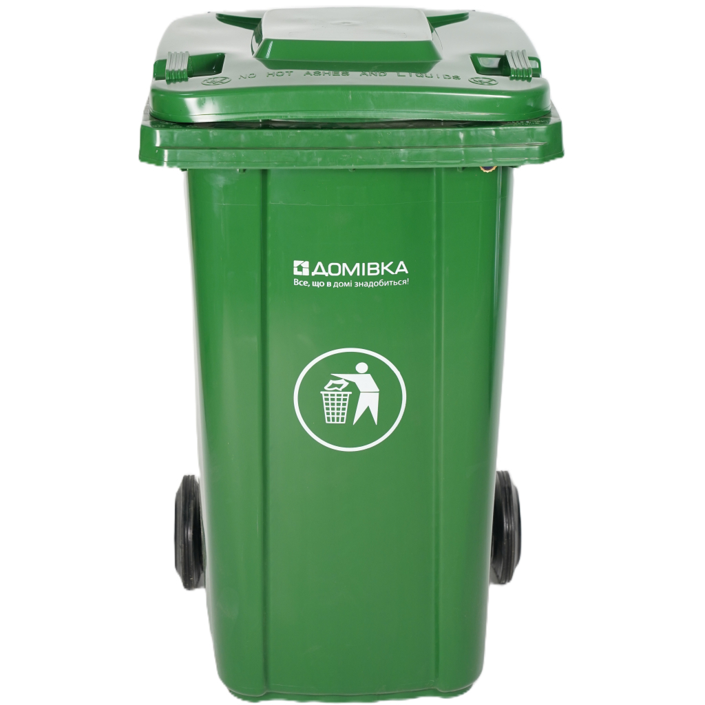 Контейнер для сміття Домівка 100L-A Зелений 100 л (000033130) - фото 1