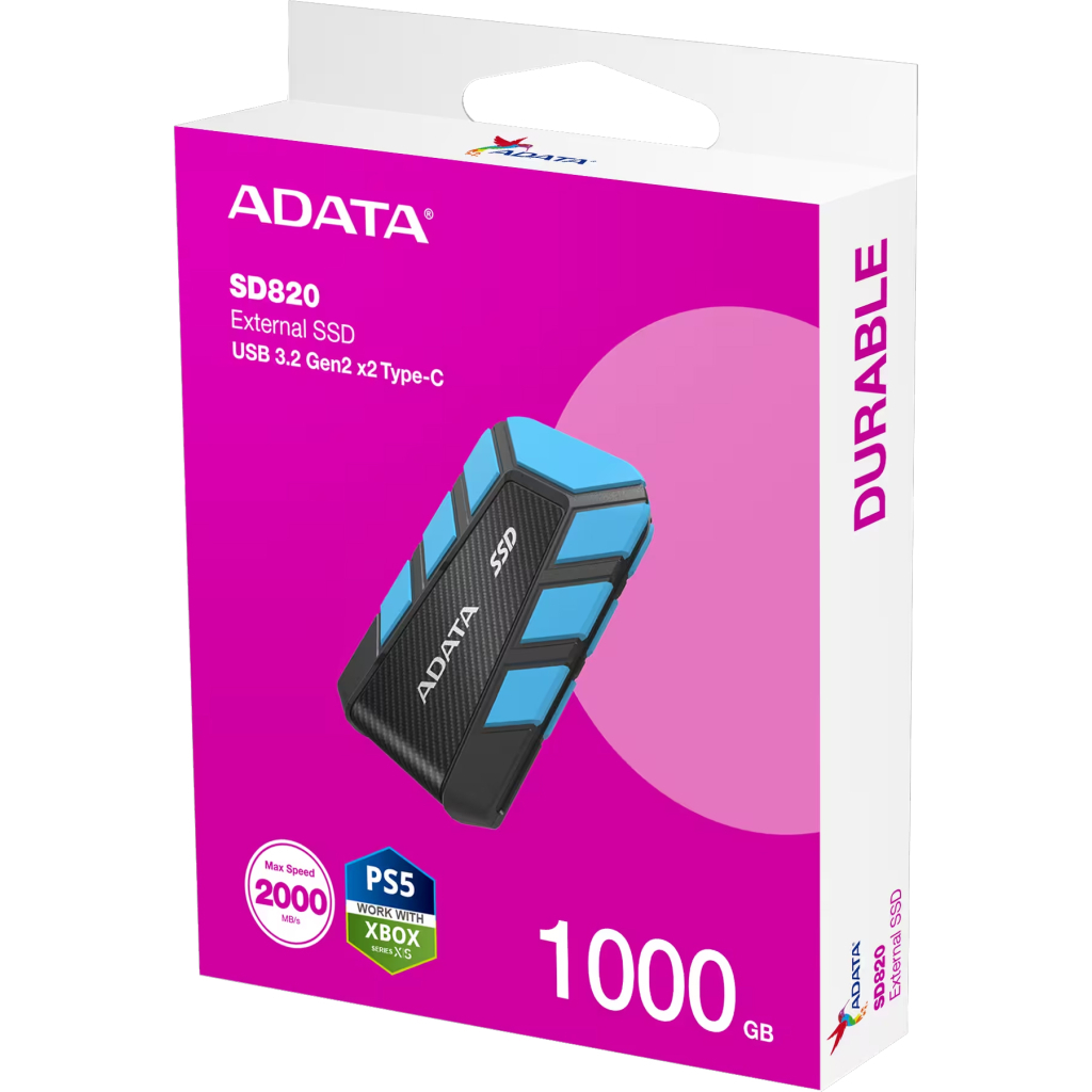 Накопичувач SSD USB 3.2 1TB SD820 ADATA (SD820-1000G-CBU) - фото 6 Накопичувач SSD USB 3.2 1TB SD820 ADATA (SD820-1000G-CBU) - фото 6
