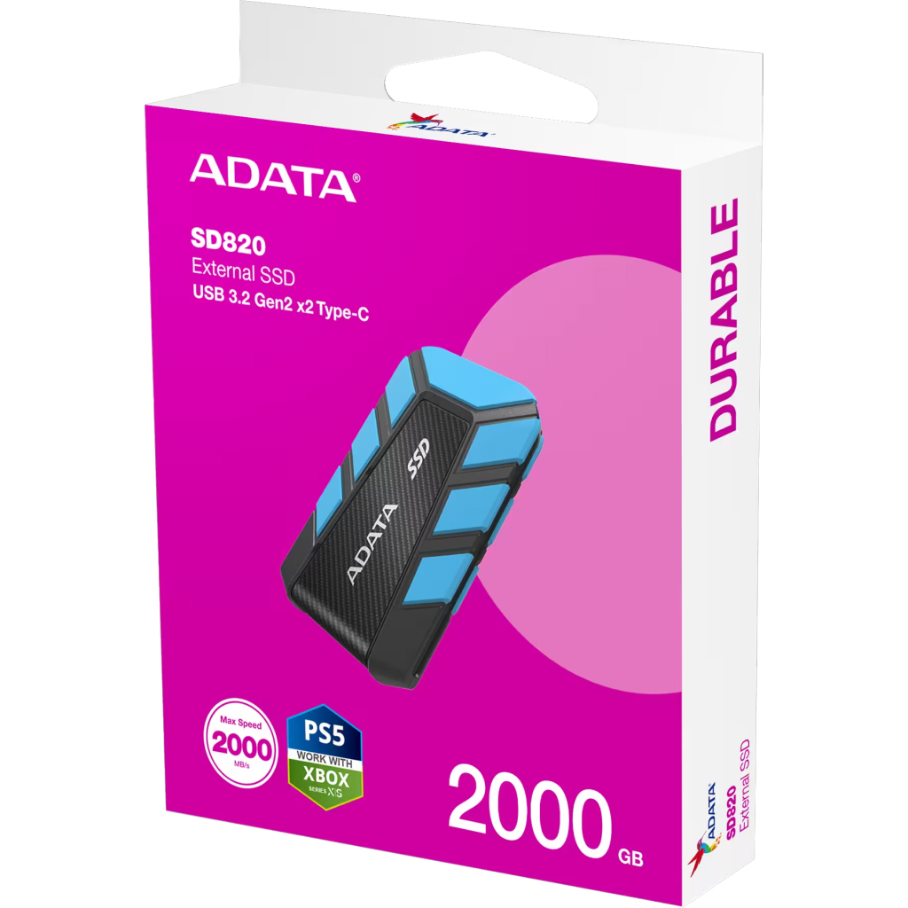 Накопичувач SSD USB 3.2 2TB SD820 ADATA (SD820-2000G-CBU) - фото 6 Накопичувач SSD USB 3.2 2TB SD820 ADATA (SD820-2000G-CBU) - фото 6