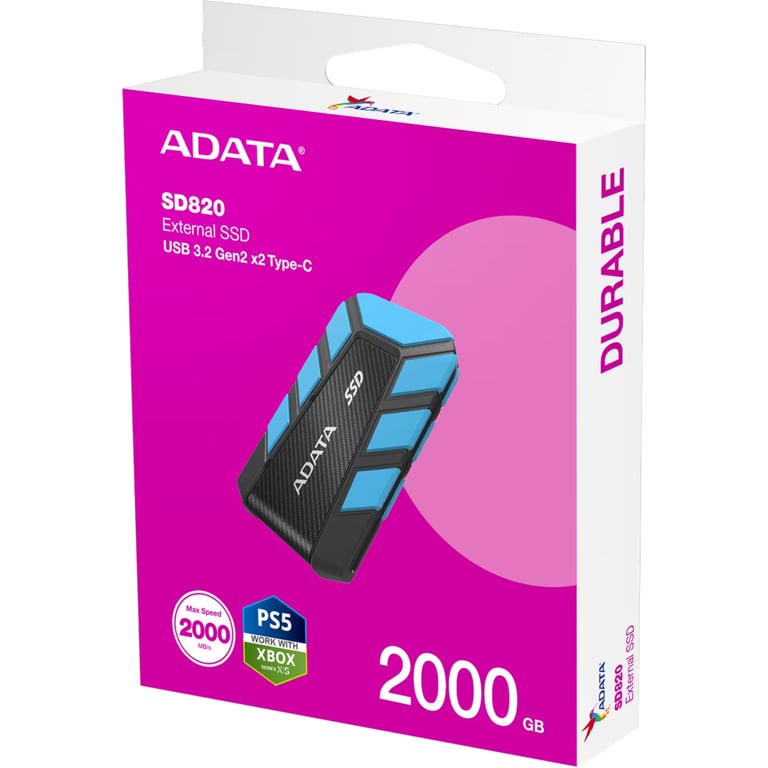Накопичувач SSD USB 3.2 2TB SD820 ADATA (SD820-2000G-CBU) - фото 6